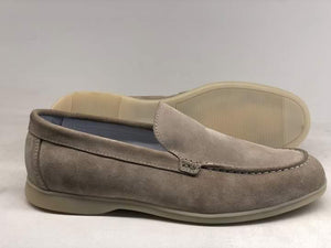 Pedro, Beige Loafer With Creamy Rubber Soles