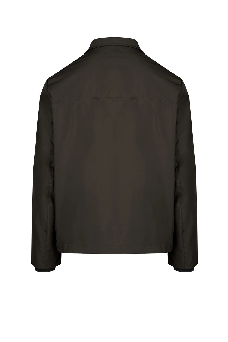 Bomboogie, High Neck Brown Jacket In Recycled Polyester