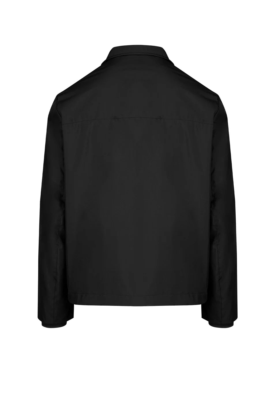 Bomboogie, High Neck Black Jacket In Recycled Polyester