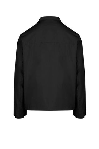 Bomboogie, High Neck Black Jacket In Recycled Polyester