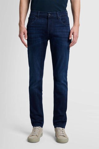 7 For All Mankind, Slimmy Tapered Luxe Performance Dark Blue Jeans