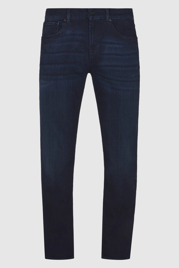 7 For All Mankind, Slimmy Tapered Luxe Performance Dark Blue Jeans