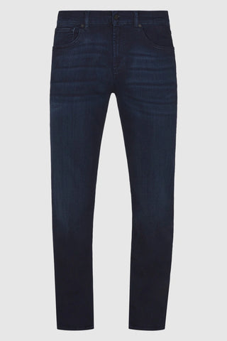 7 For All Mankind, Slimmy Tapered Luxe Performance Dark Blue Jeans