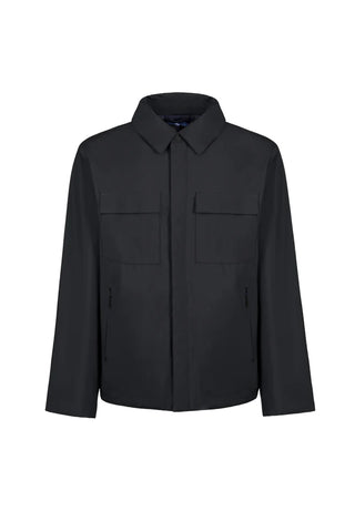 People Of Shibuya, Technical Fabric Black Over Shirt