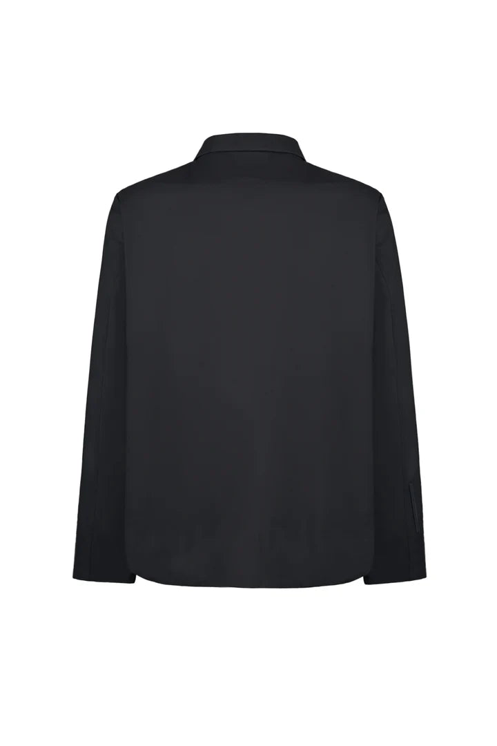 People Of Shibuya, Technical Fabric Black Over Shirt