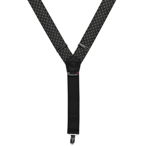 Lerros, Grey  Elastic Suspenders With Bow-tie