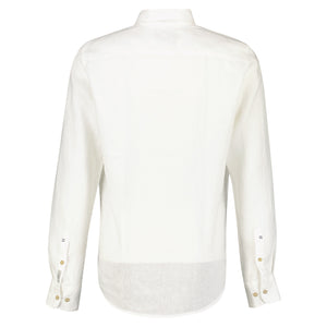 Lerros, White Linen Plain Shirt