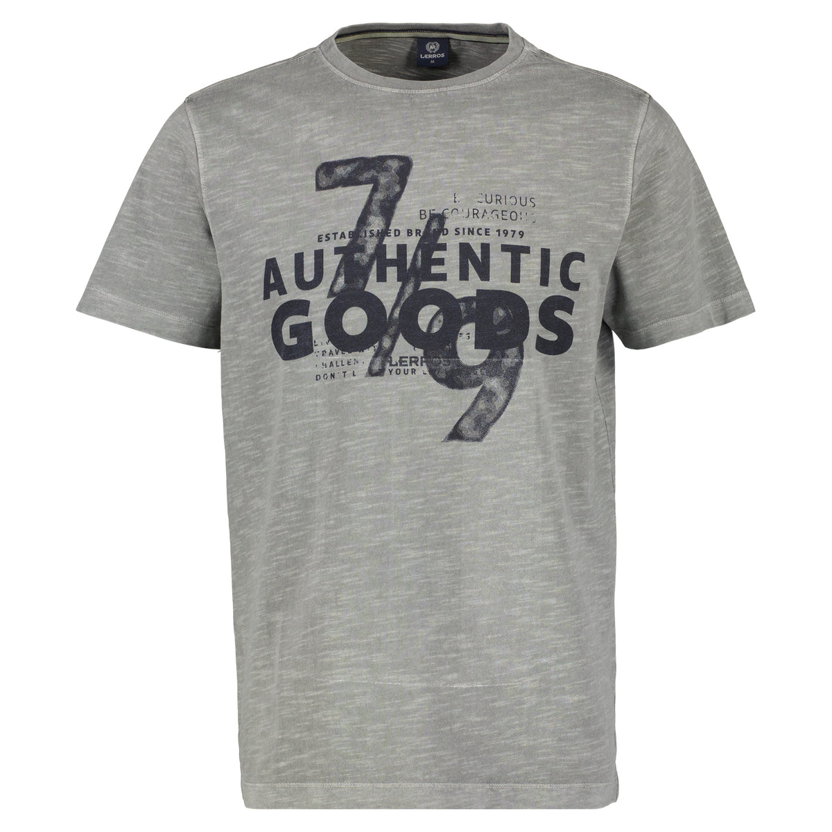 Lerros, Grey T-Shirt With A Special Print