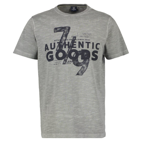 Lerros, Grey T-Shirt With A Special Print