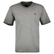 Load image into Gallery viewer, Lerros, V-Neck Grey Washed Out Melange T-Shirt

