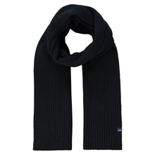 Load image into Gallery viewer, Lerros, Ribbed Coarse Knit Black Scarf
