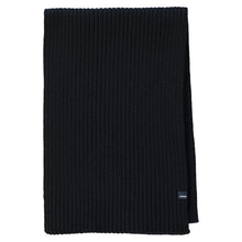 Load image into Gallery viewer, Lerros, Ribbed Coarse Knit Black Scarf
