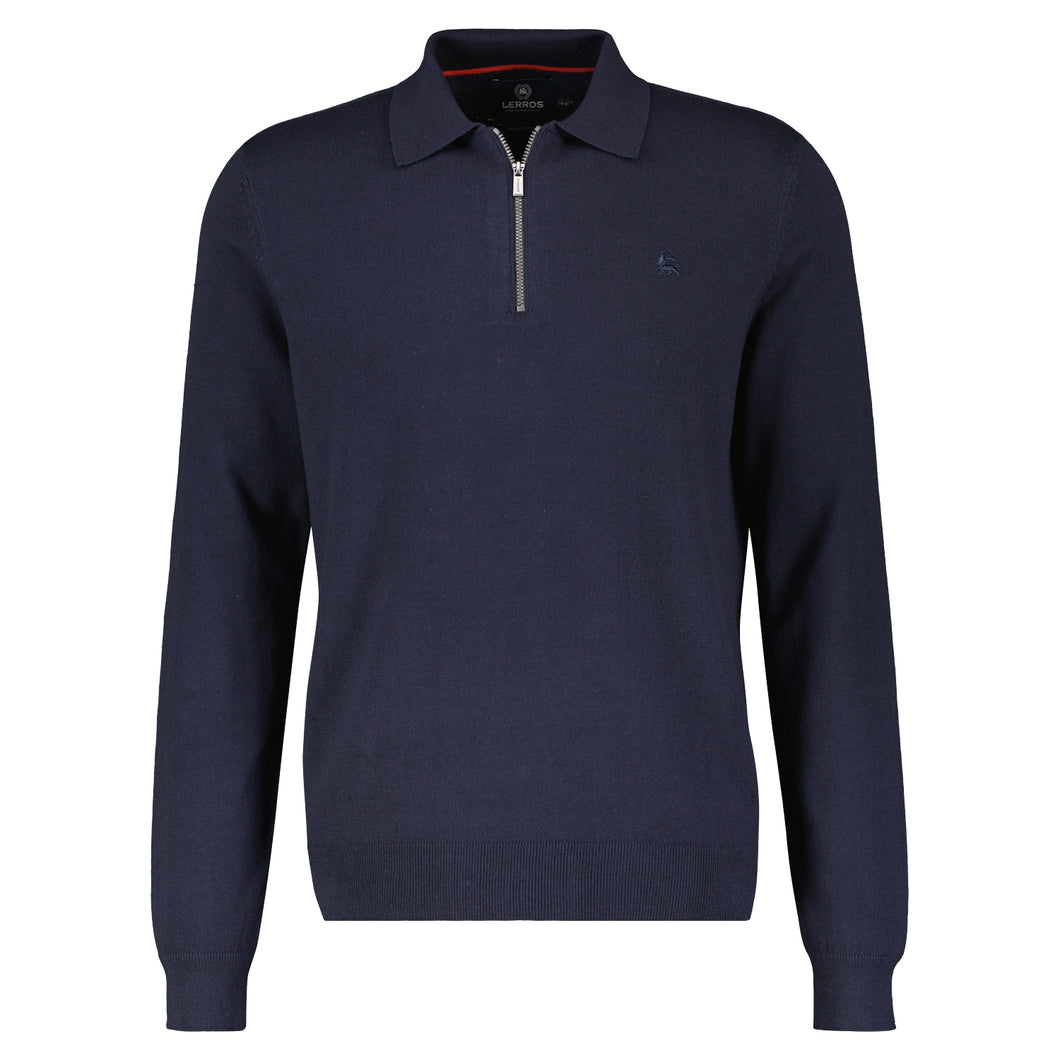 Lerros,Navy Knitted Polo