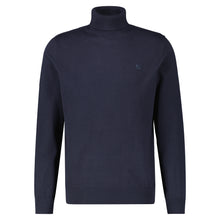 Load image into Gallery viewer, Lerros, Navy Turtleneck Flat Knit
