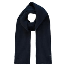Load image into Gallery viewer, Lerros, Ribbed Coarse Knit Navy Scarf
