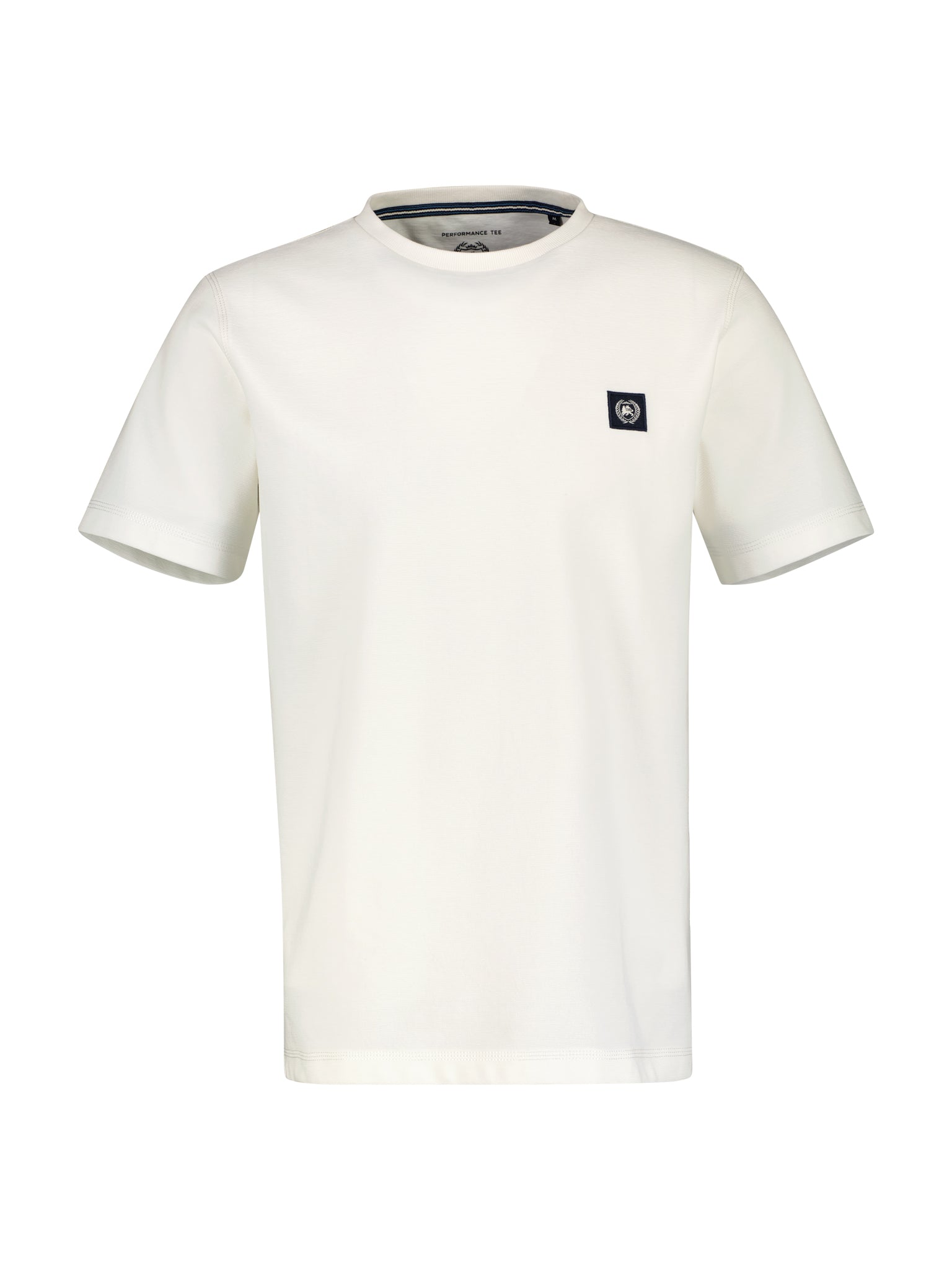 Lerros, White Plain T-Shirt  IN Cool & Dry Quality