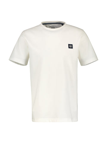 Lerros, White Plain T-Shirt  IN Cool & Dry Quality