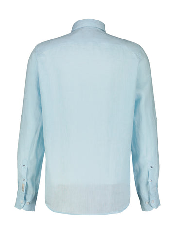 Lerros,Azure Blue Casual  Linen Shirt