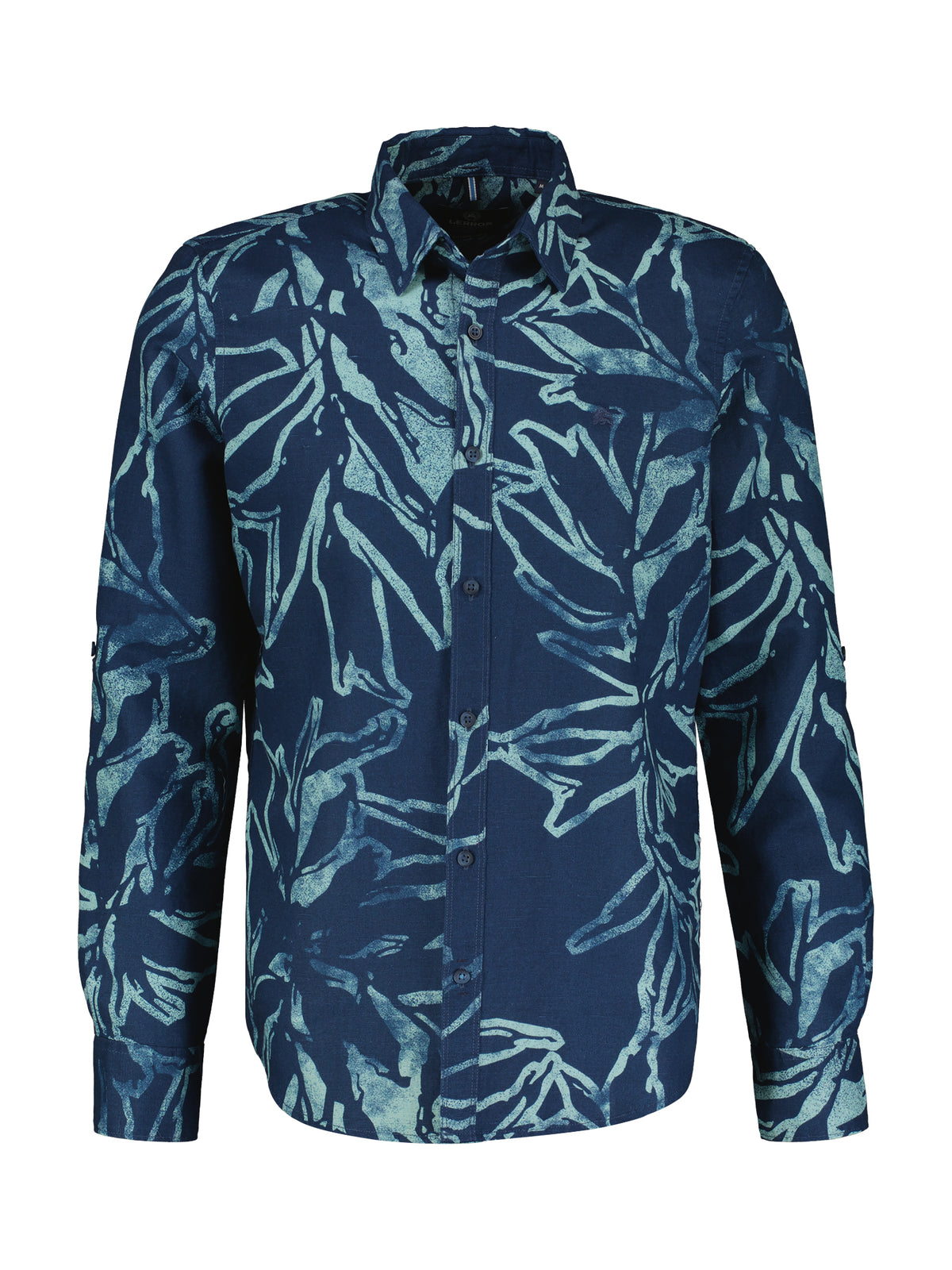 Lerros, Navy Light  Shirt With A Floral Print