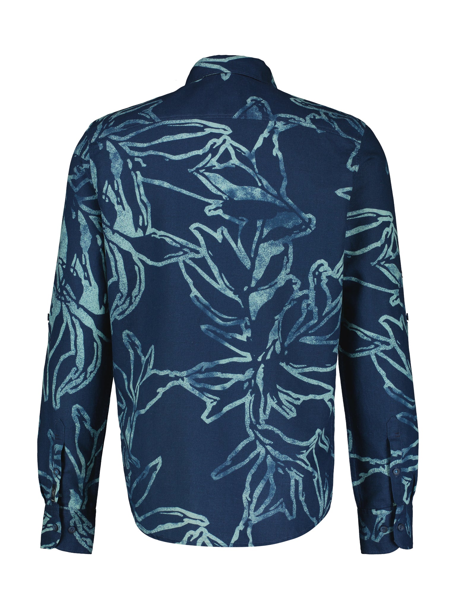 Lerros, Navy Light  Shirt With A Floral Print