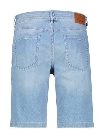 Lerros, Light Blue Denim Bermuda Shorts In Comfort Stretch