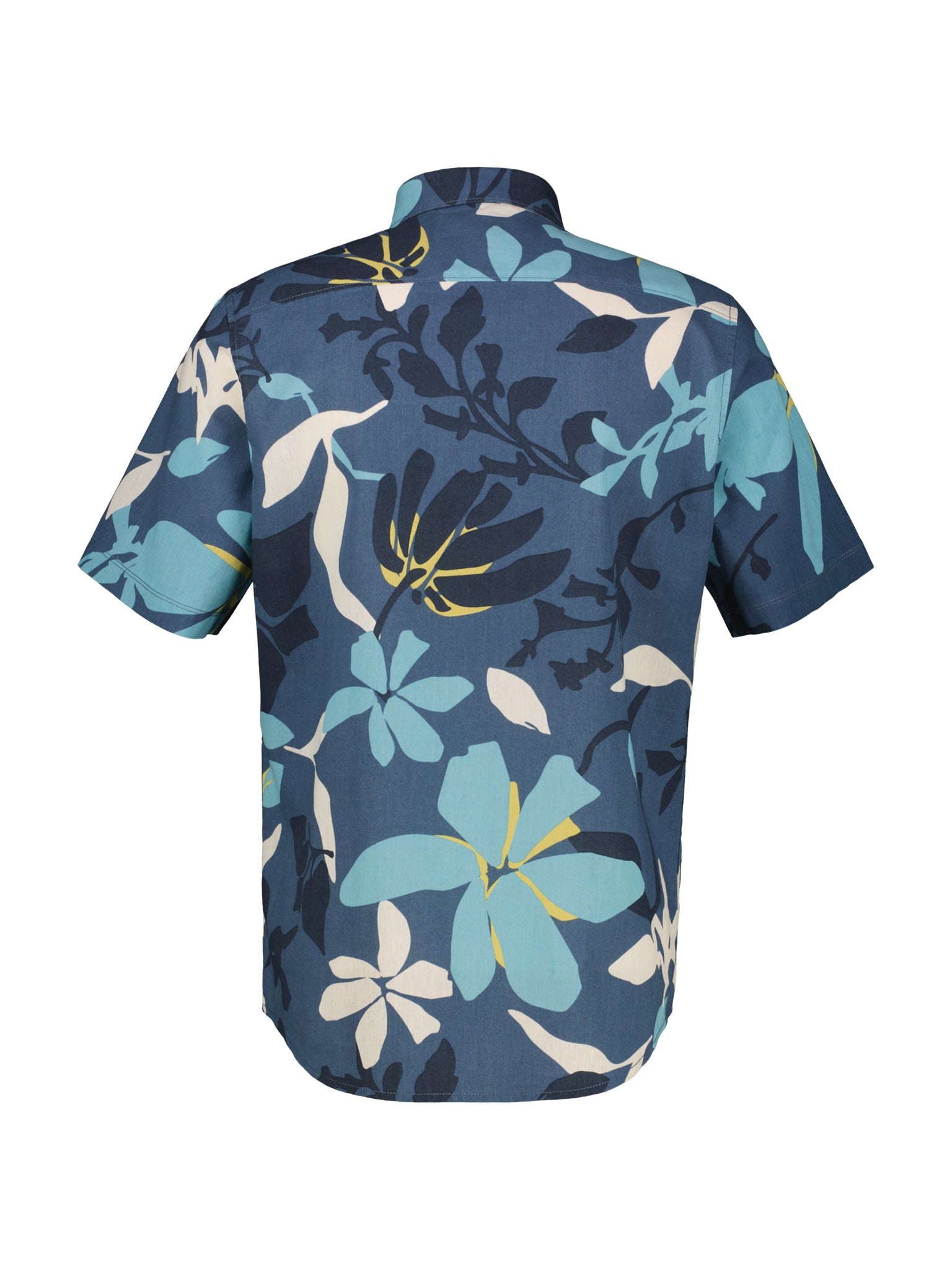 Lerros,Navy Hawaiian-Style Summer Shirt