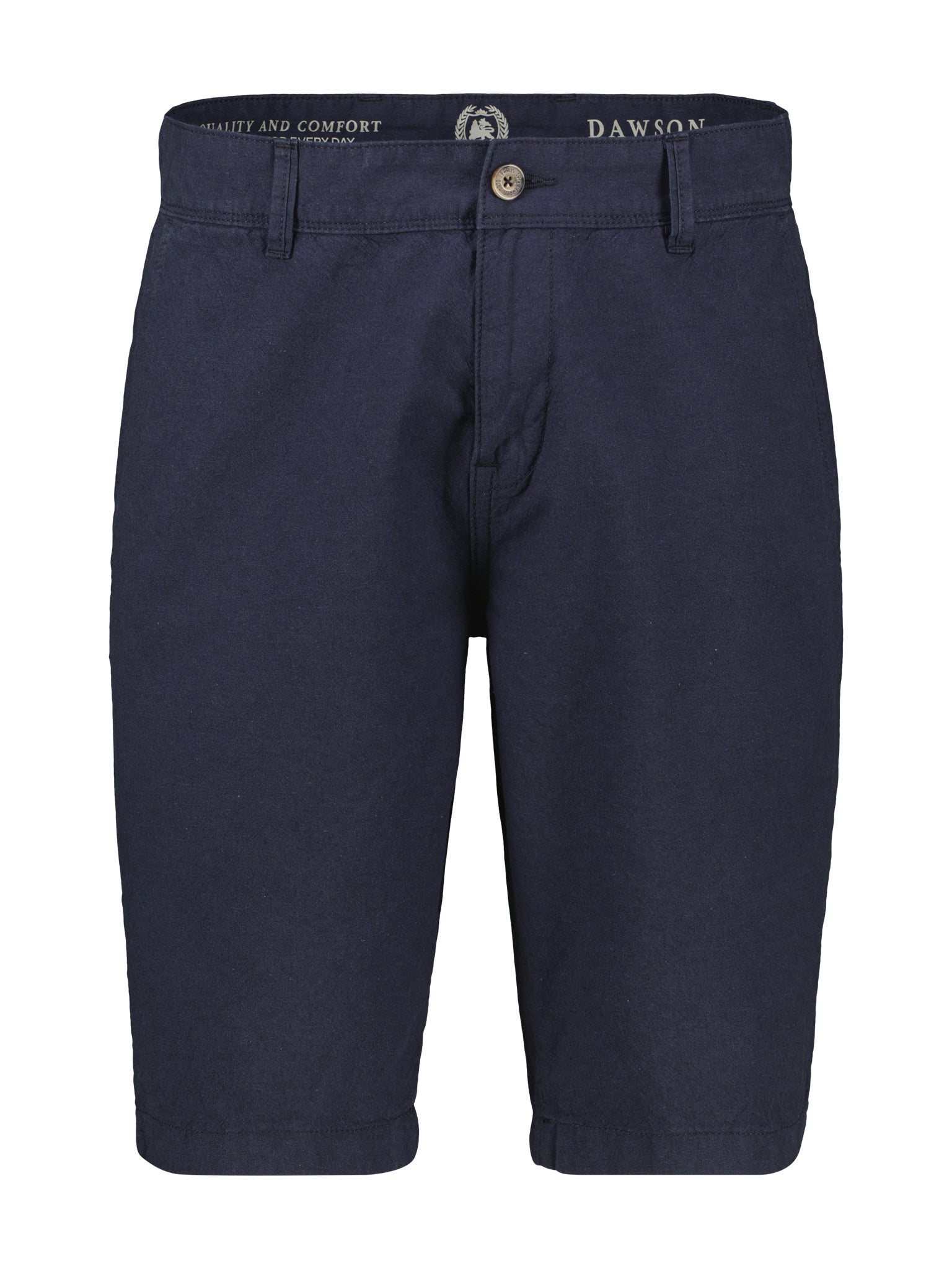 Lerros, Navy Chino Bermuda shorts with linen content