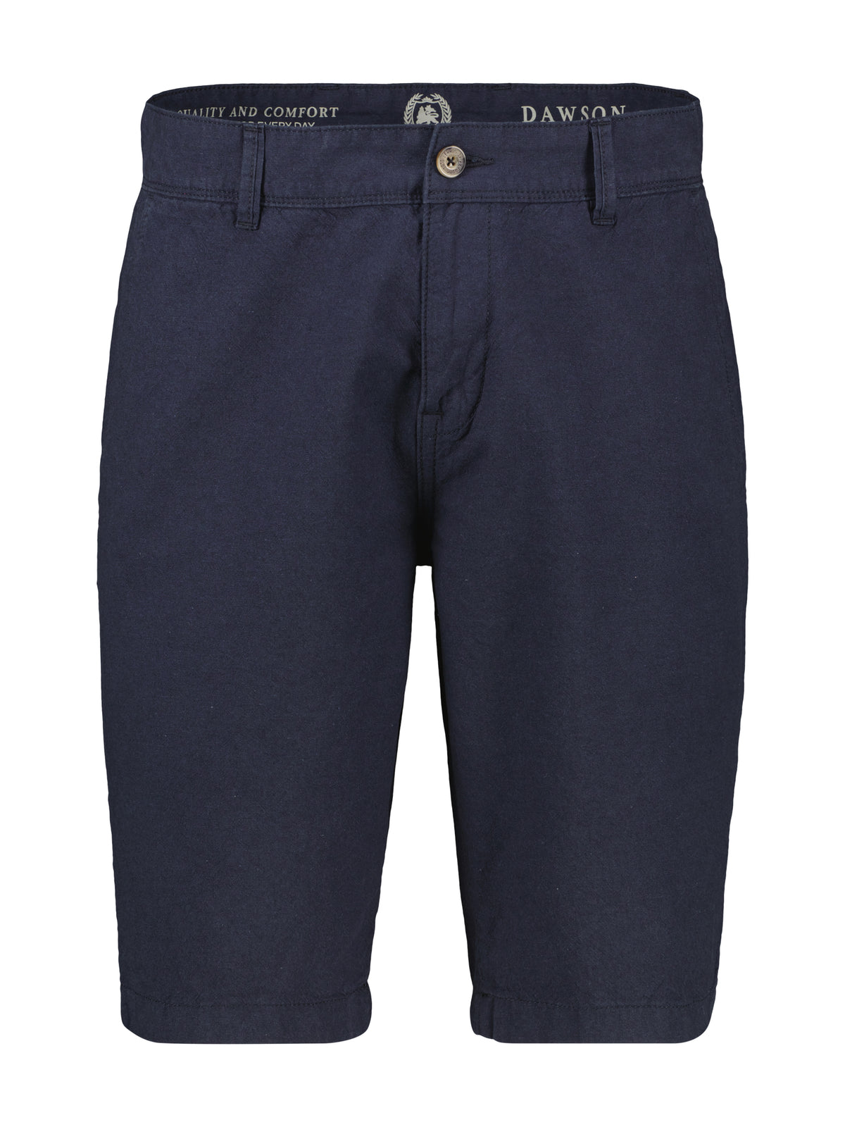 Lerros, Navy Chino Bermuda shorts with linen content