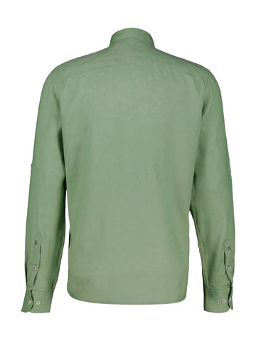 Lerros, Green Shirt In Linen-Cotton Blend