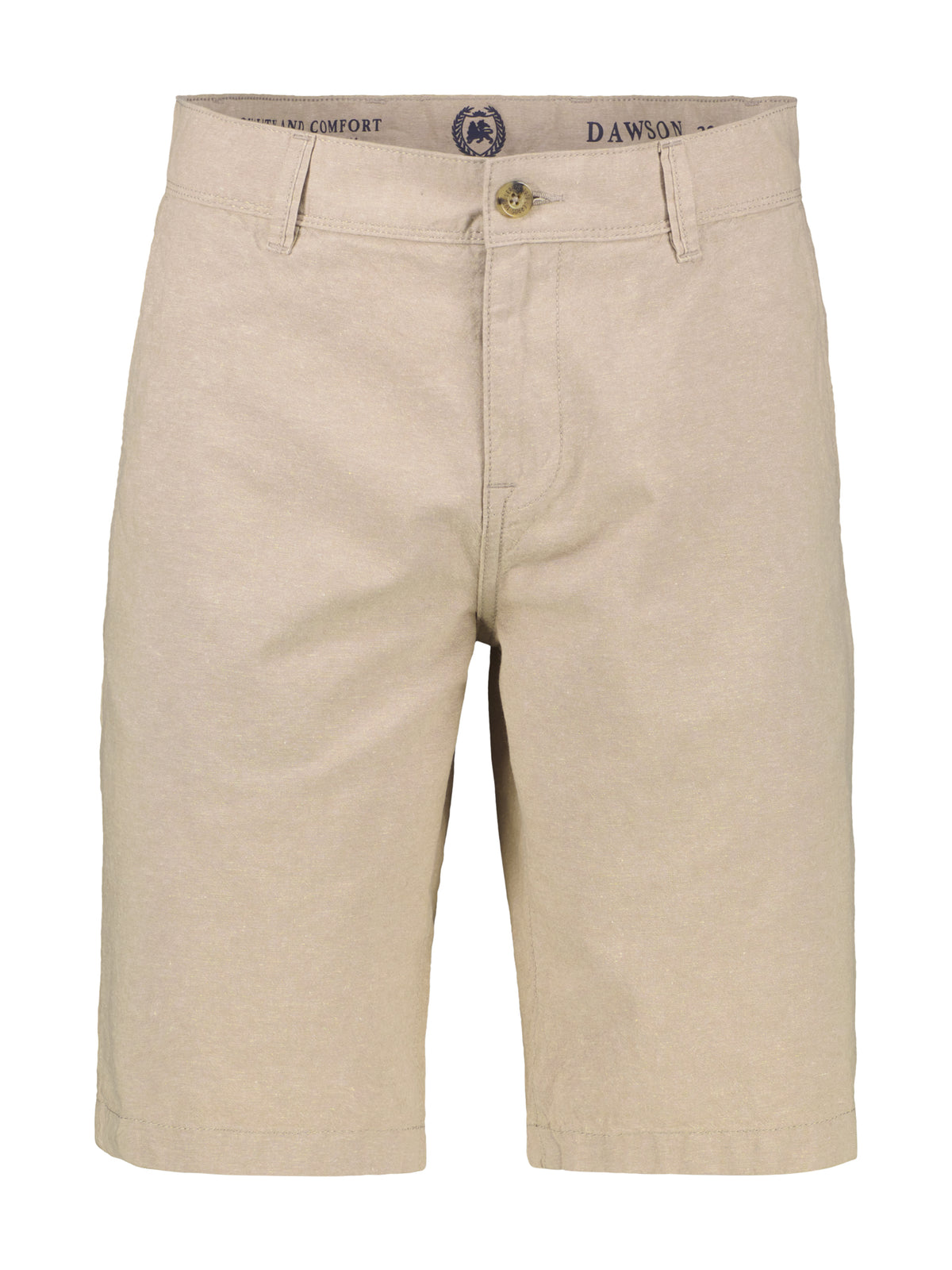 Lerros, Beige Chino Bermuda shorts with linen content