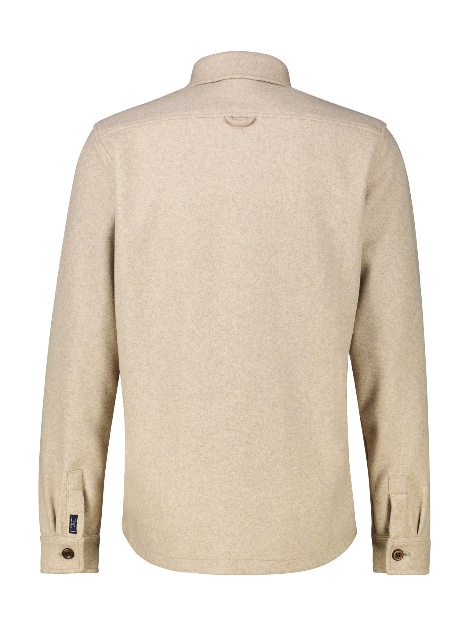 Lerros, Urban-Style Beige Shirt Jacket in a Wool Look