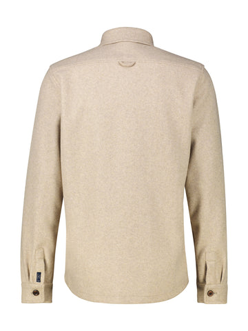Lerros, Urban-Style Beige Shirt Jacket in a Wool Look