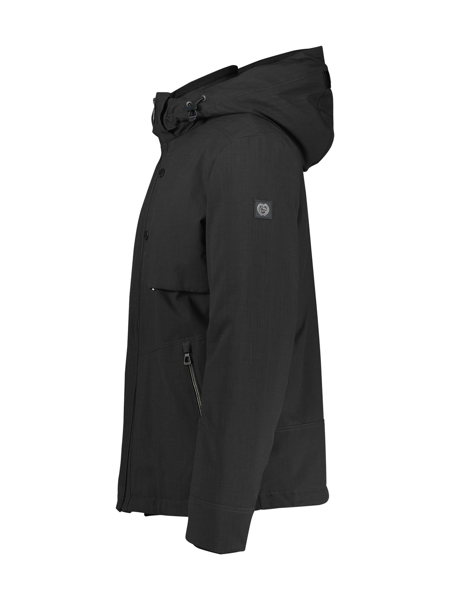 Lerros, Black Blouson In Structured Look