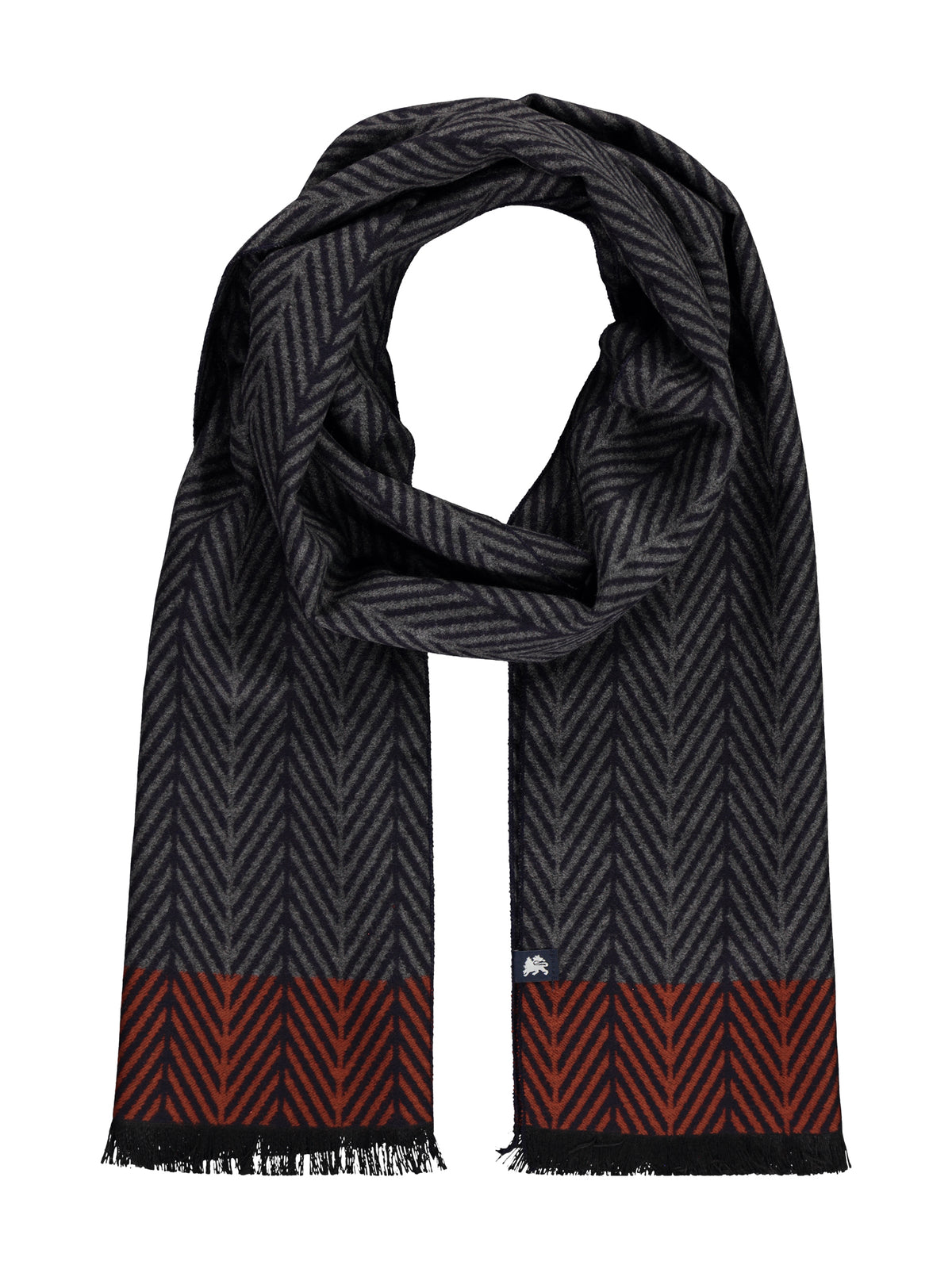 Lerros, Men's scarf With Herringbone Pattern