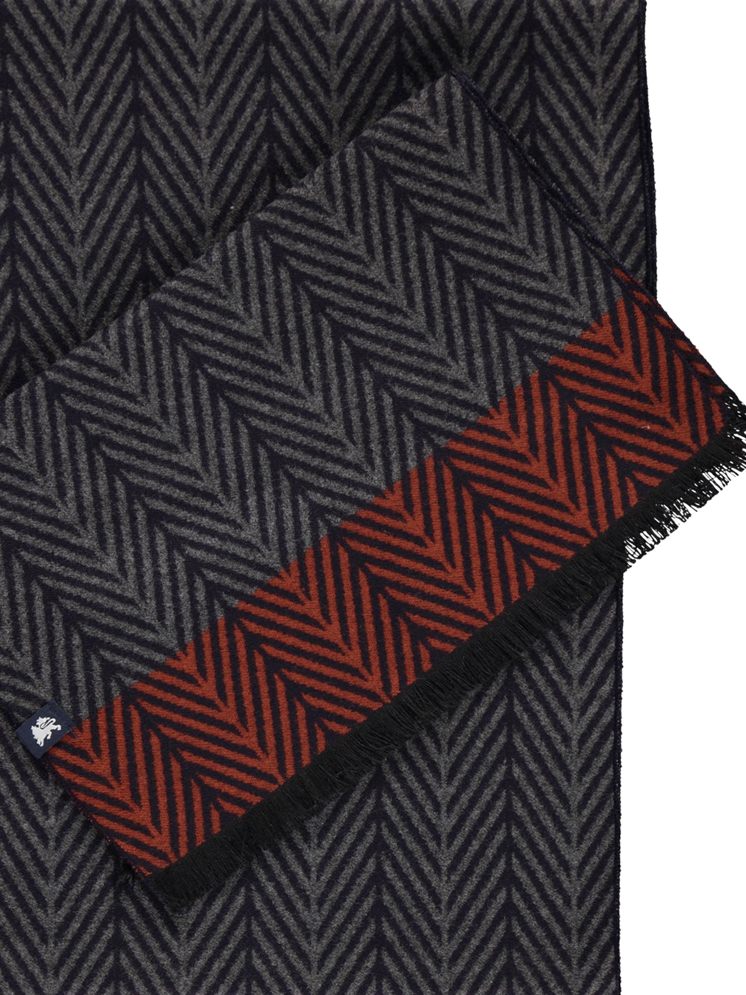 Lerros, Men's scarf With Herringbone Pattern
