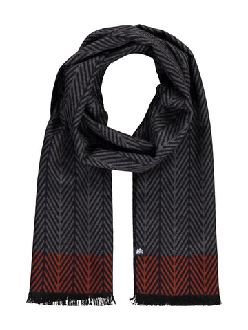 Lerros, Men's scarf With Herringbone Pattern