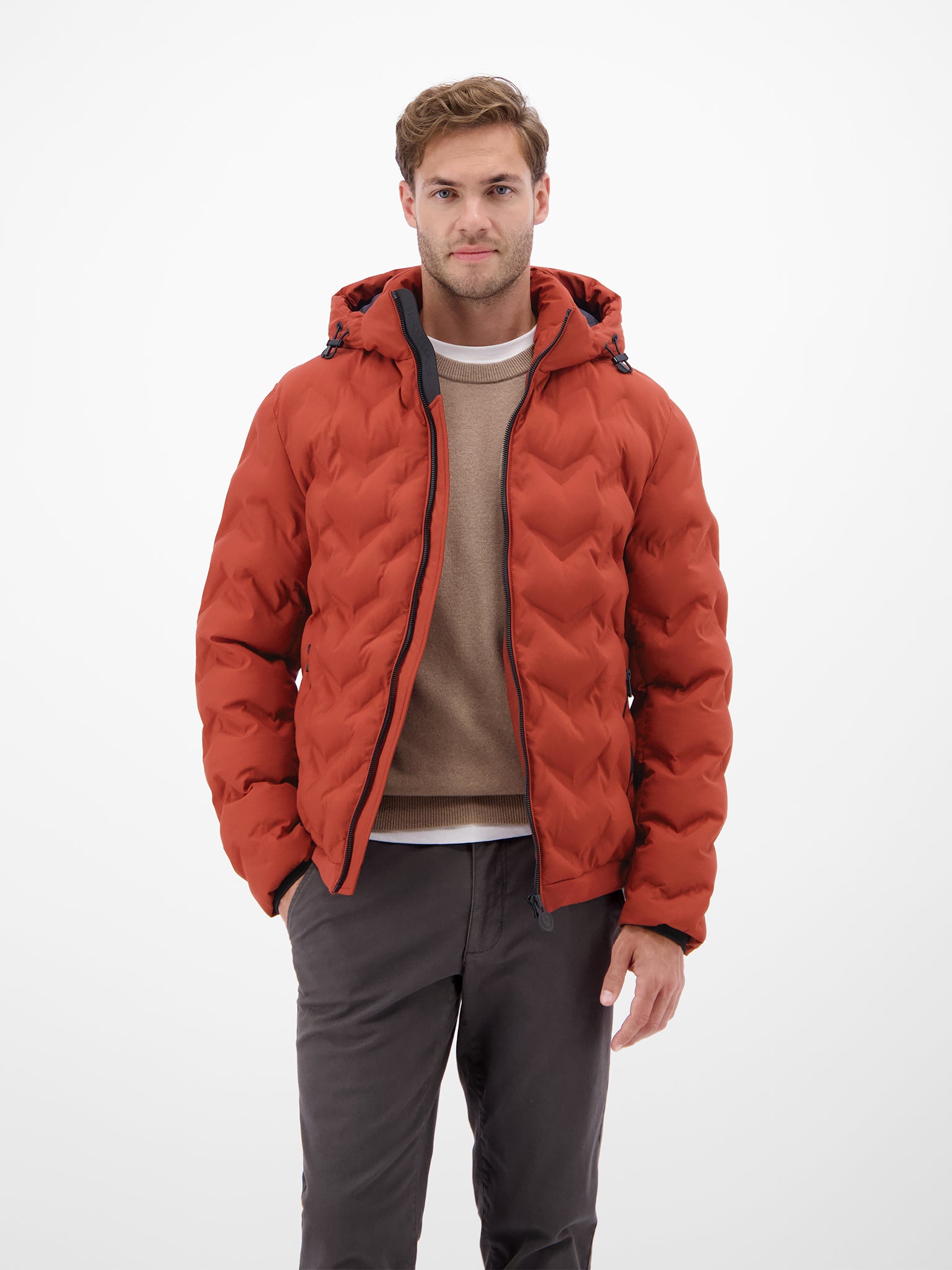 Lerros, Burnt Red Functional Quilted Jacket
