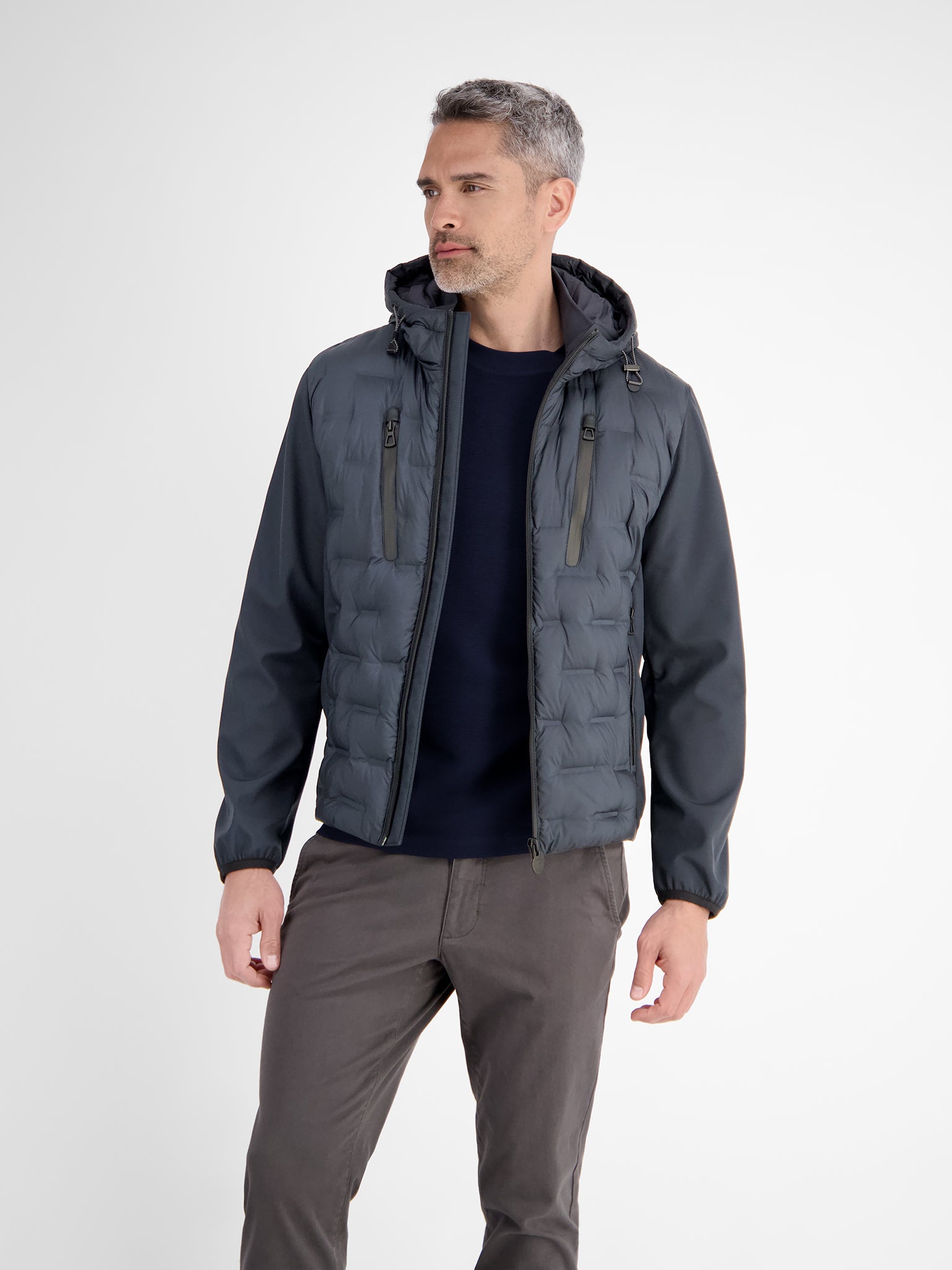 Lerros, Sporty Hybrid Jacket With Quilted Front