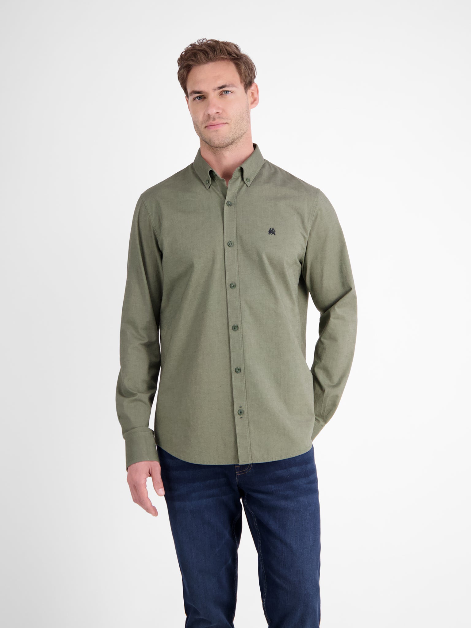 Lerros, Olive Oxford Shirt