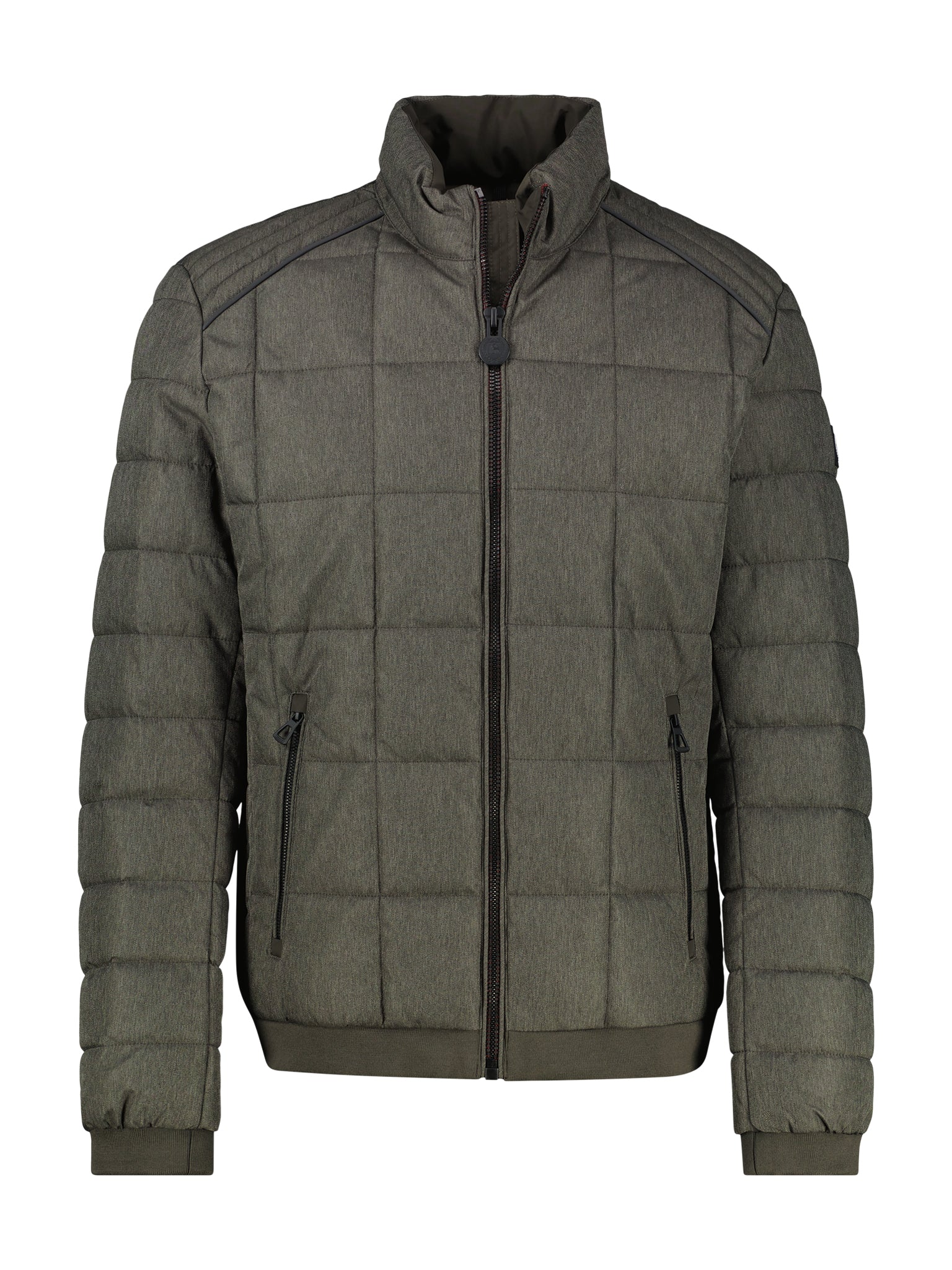 Lerros, Middle Brown Quilted jacket in wool look