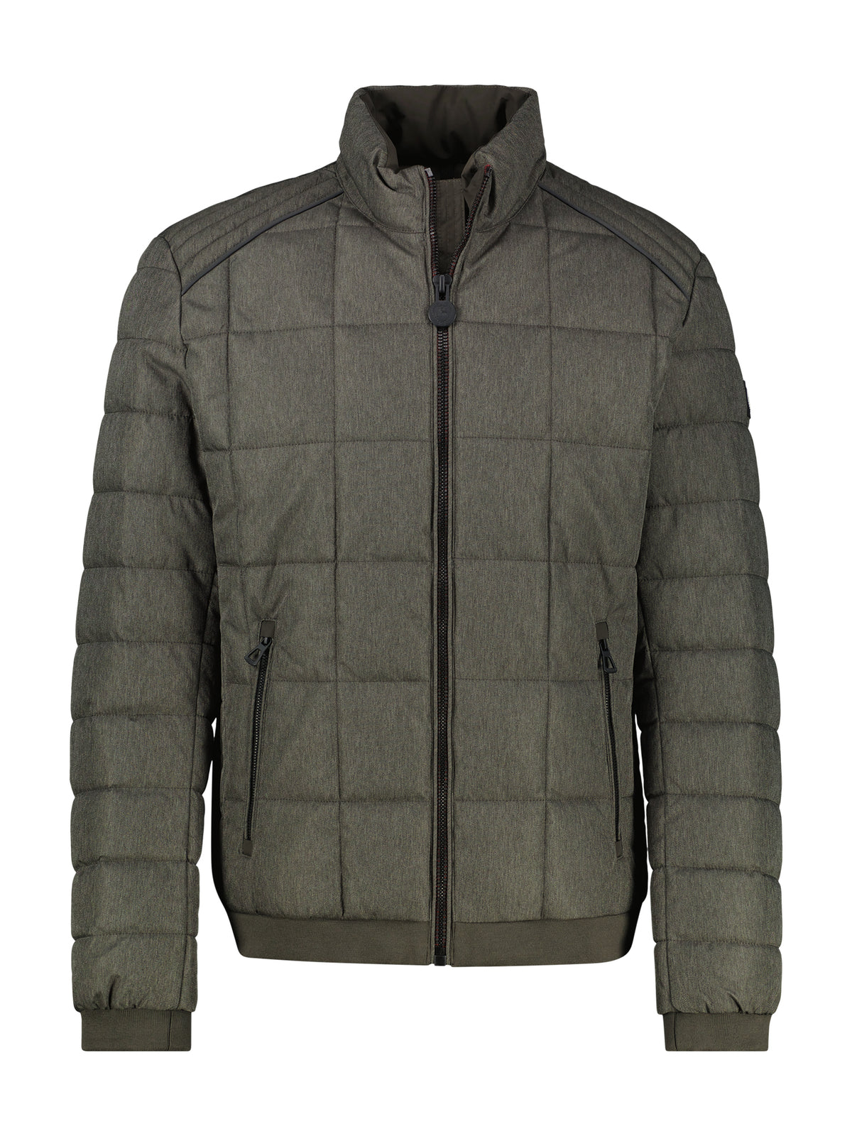 Lerros, Middle Brown Quilted jacket in wool look