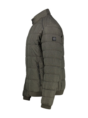 Lerros, Middle Brown Quilted jacket in wool look