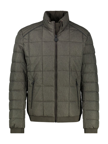 Lerros, Middle Brown Quilted jacket in wool look
