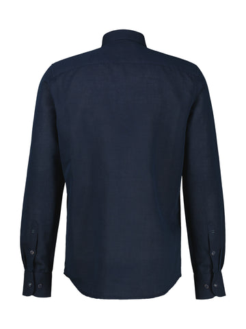 Lerros, Mixed Cotton-Linen Blend Navy Shirt