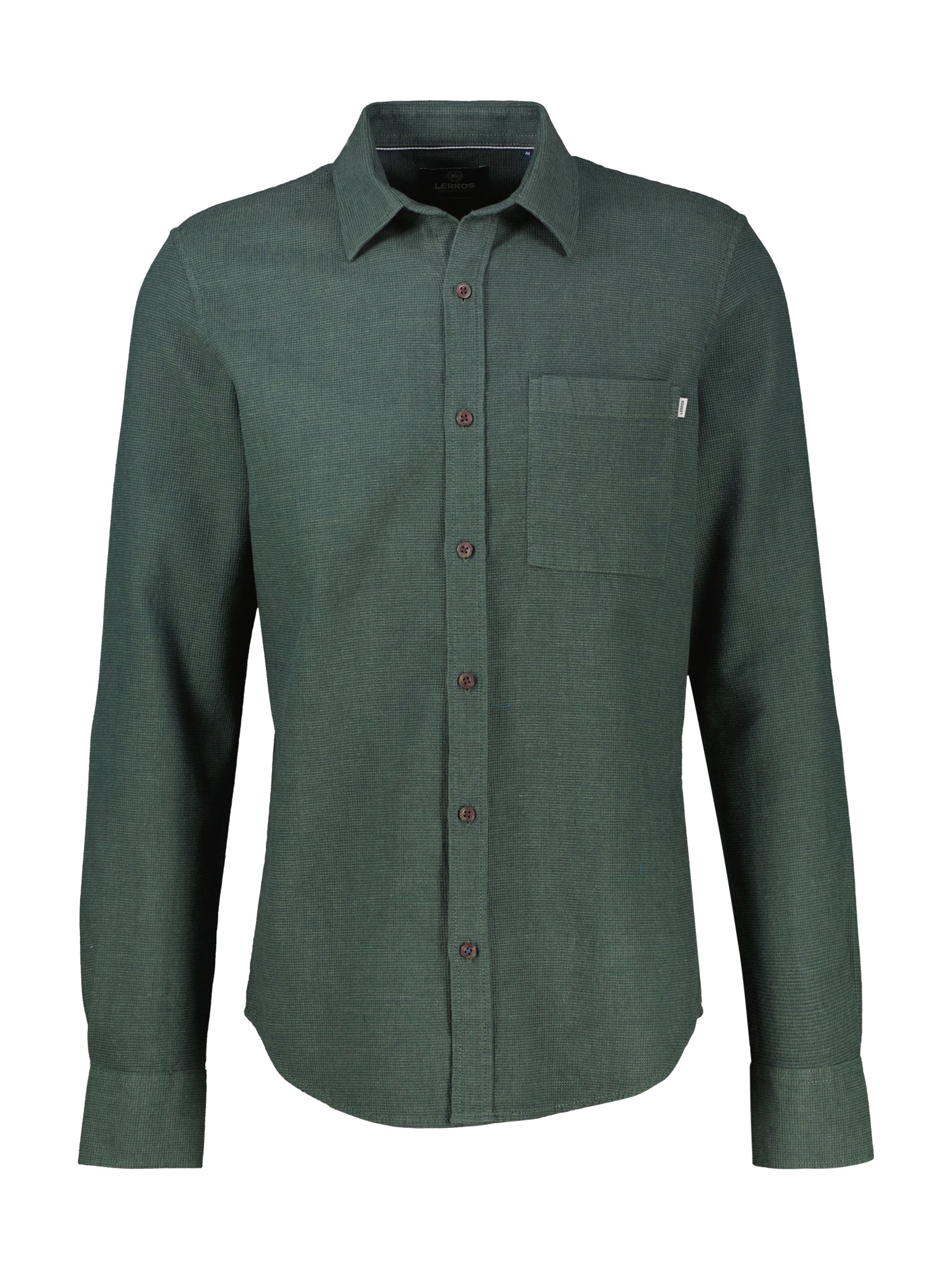 Lerros, Textured Long-Sleeve Shirt – Green
