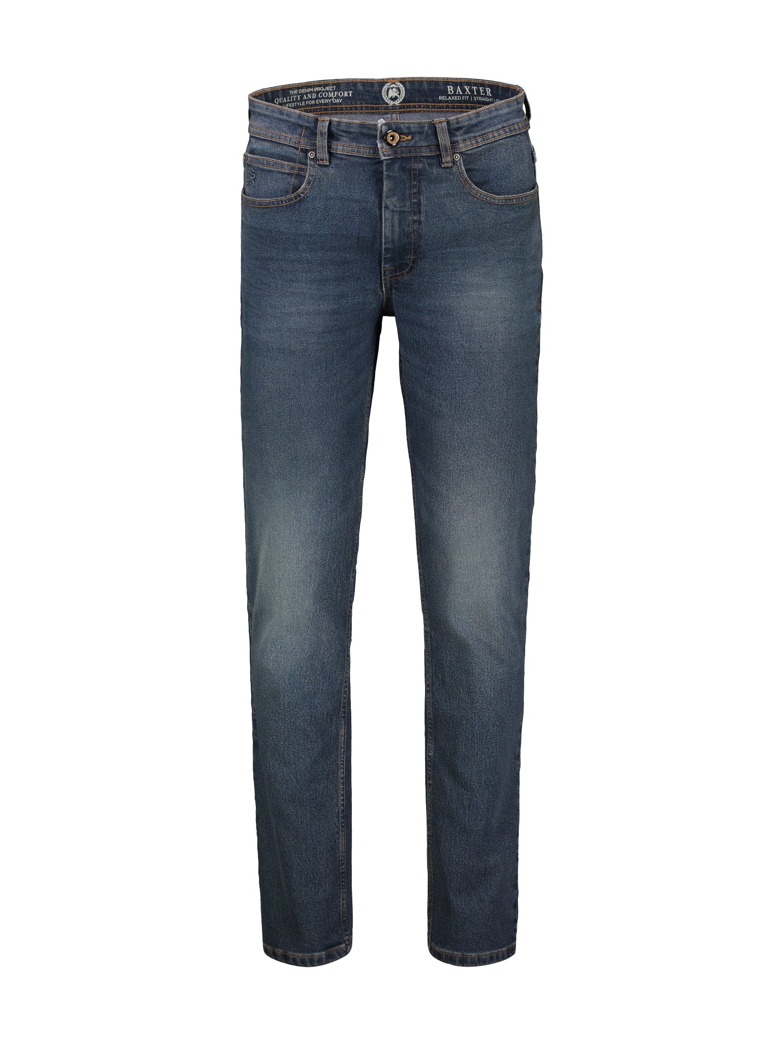 Lerros, Baxter 5-Pocket Worker Blue Relaxed Fit Stretch Denim