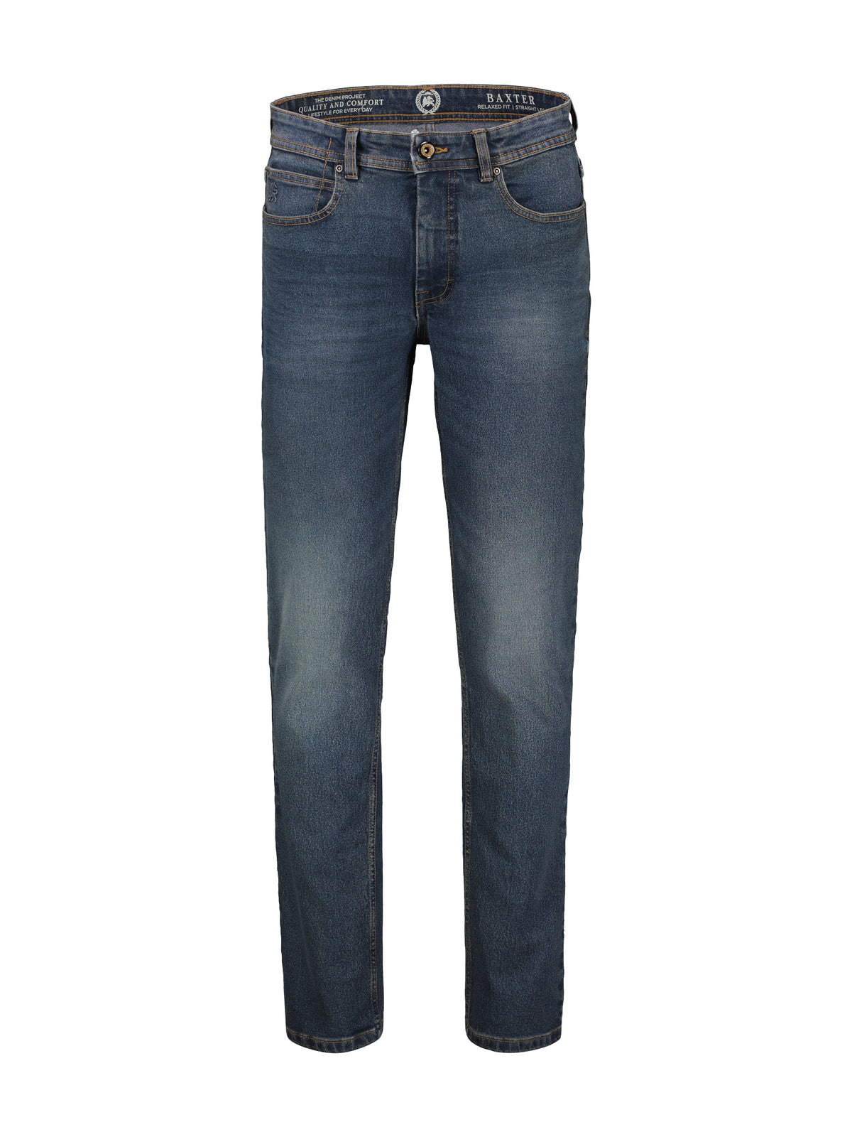 Lerros, Baxter 5-Pocket Worker Blue Relaxed Fit Stretch Denim