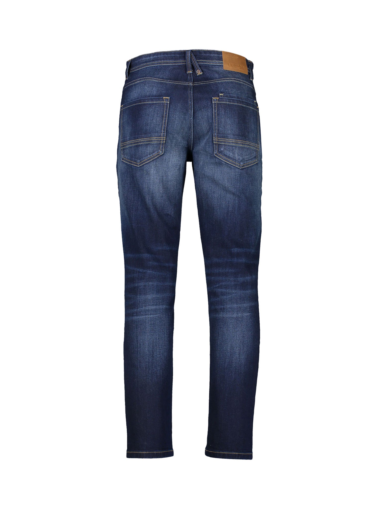 Lerros, Baxter 5-Pocket Denim In A Used Look, Relaxed Fit, Blue