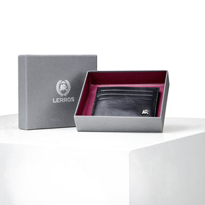 Lerros, Black Soft Leather CardHolder Wallet