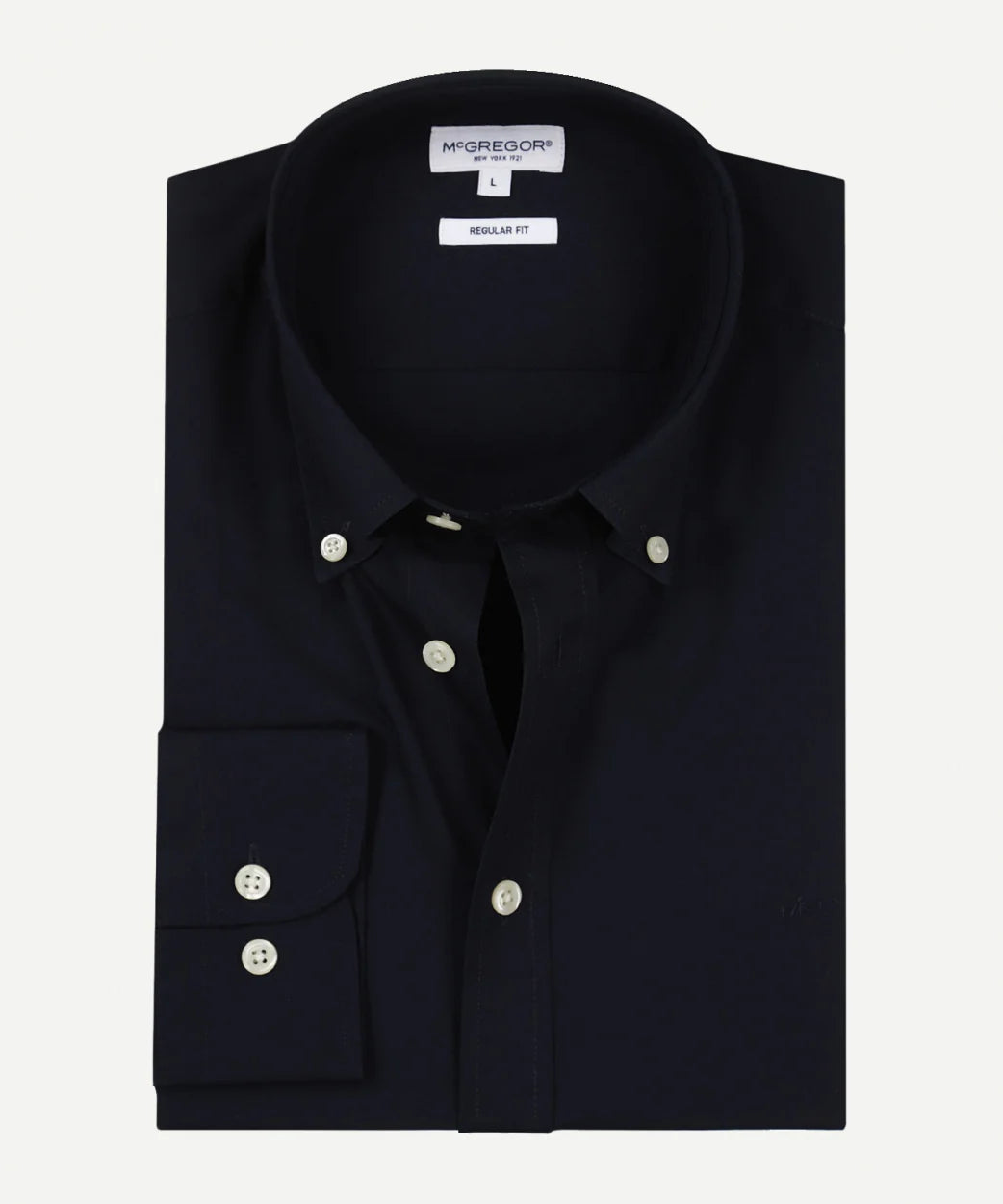 McGregor, Stretch Poplin Navy Shirt
